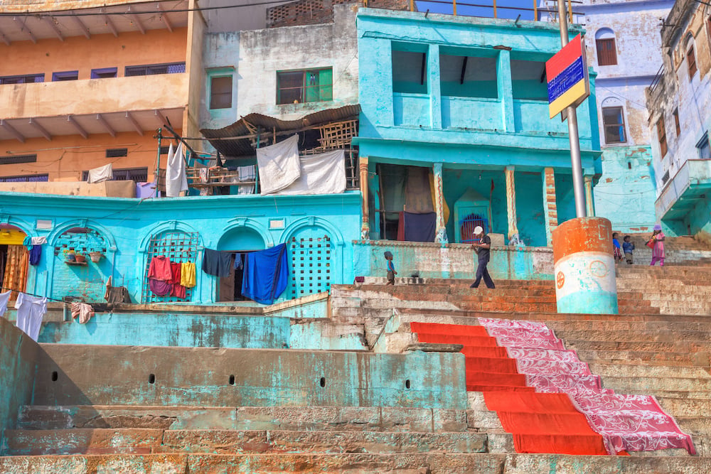 Holy city of Varanasi ghats AdobeStock_79963895