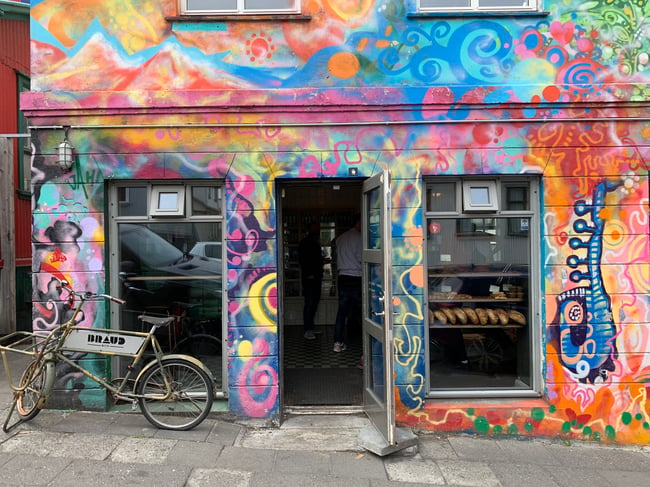 bakery in Reykjavik, Iceland