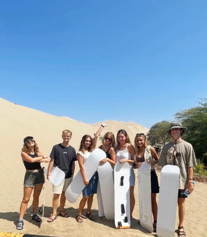 Surfing sand dunes