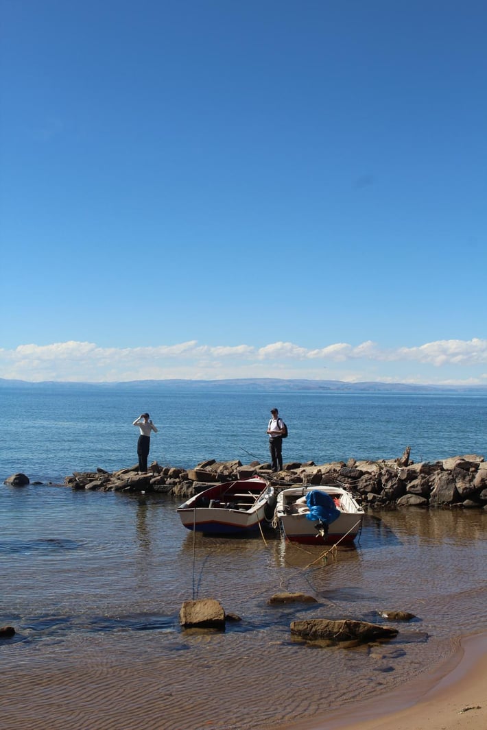 Local fishing on Lake Titicaca
