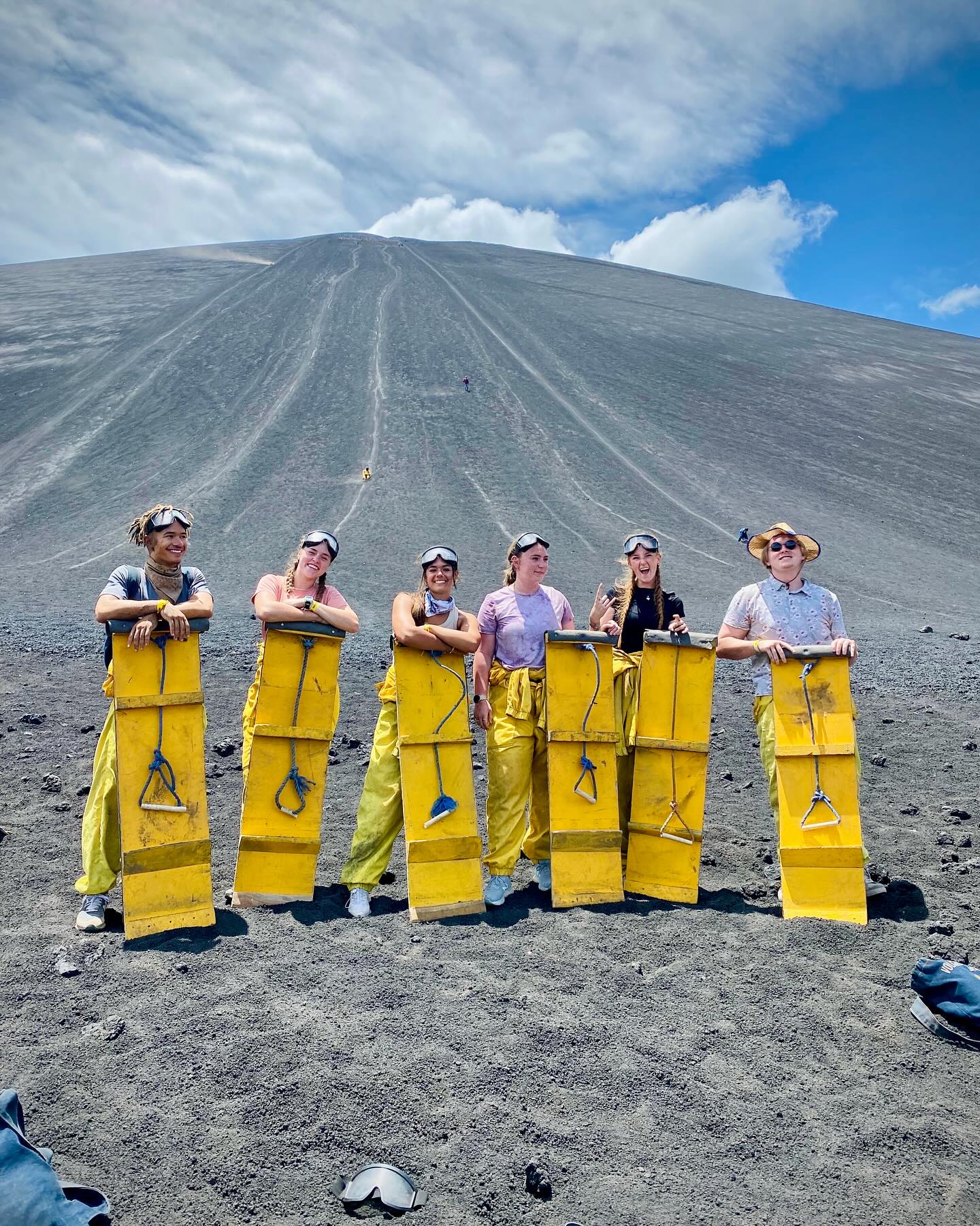 Volcano boarding