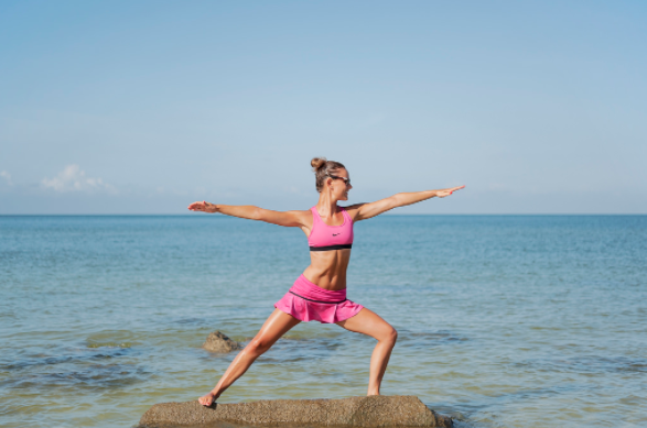 yoga poses ILP Volunteer