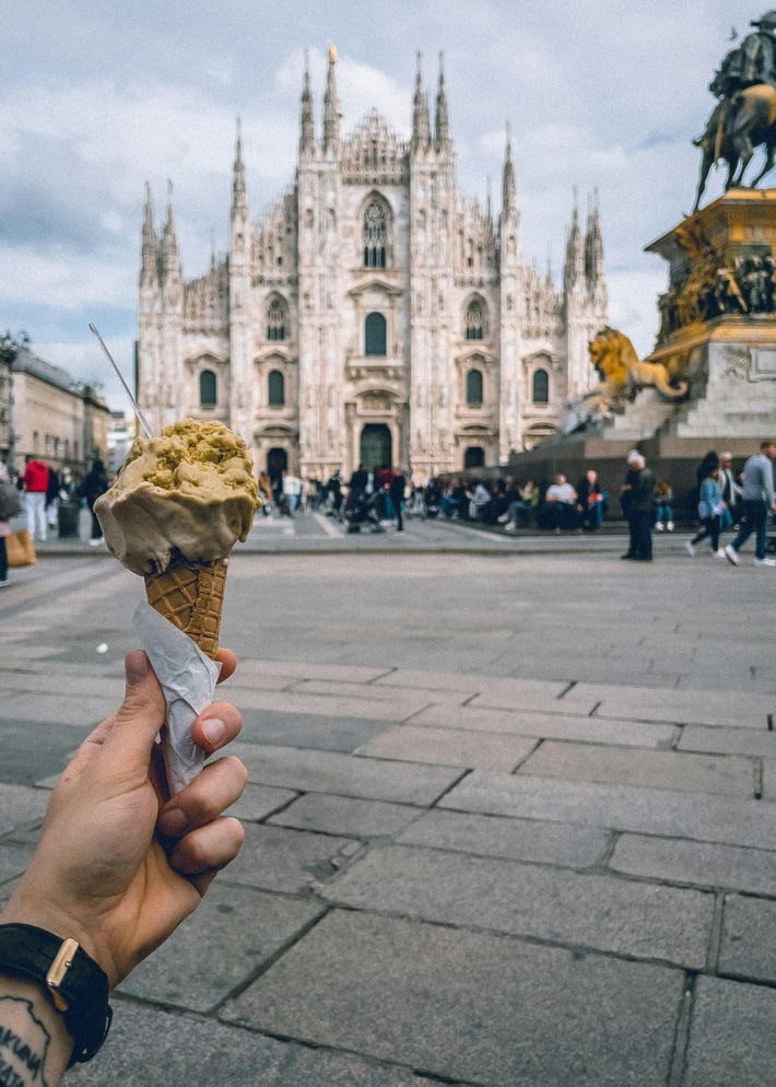 Gelato in Milan