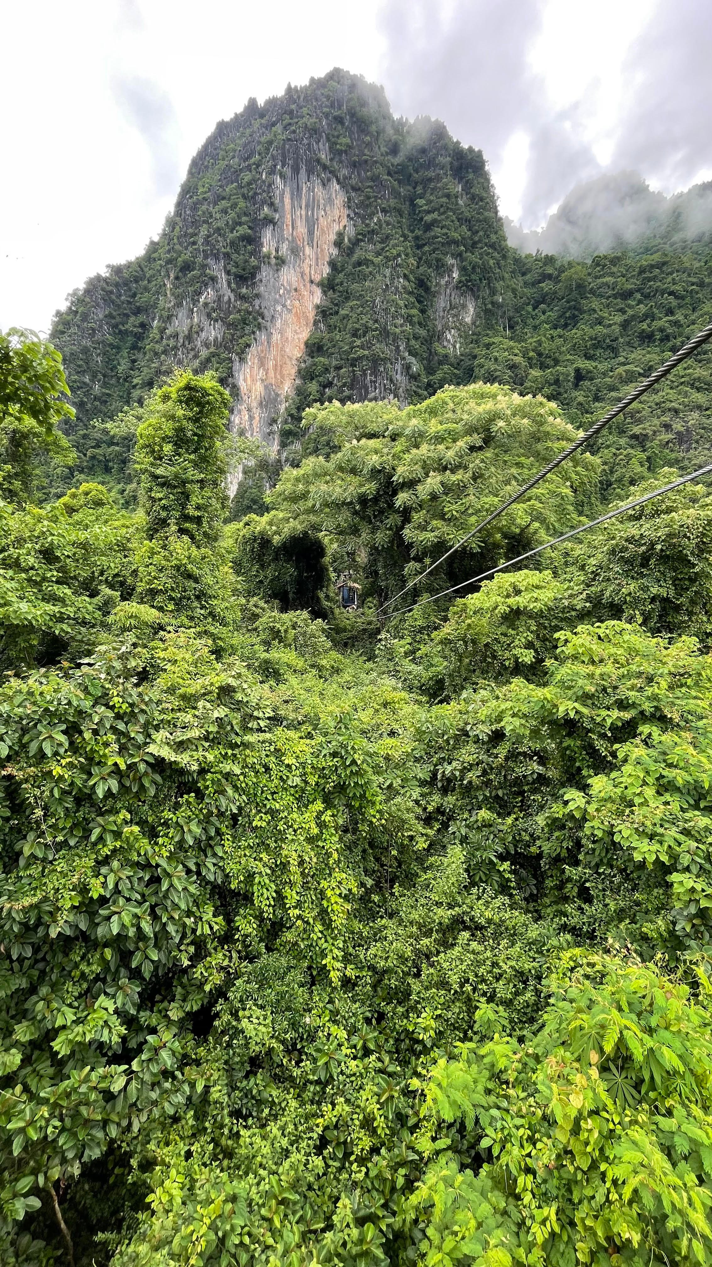 Ziplining in Vang Vieng